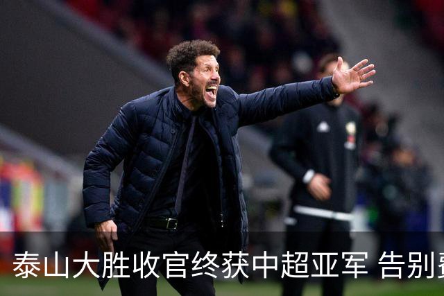 泰山大胜收官终获中超亚军 告别费莱尼致敬传奇